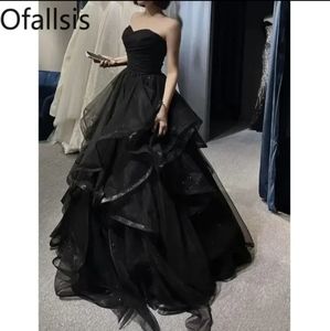 Black elegant gown dress